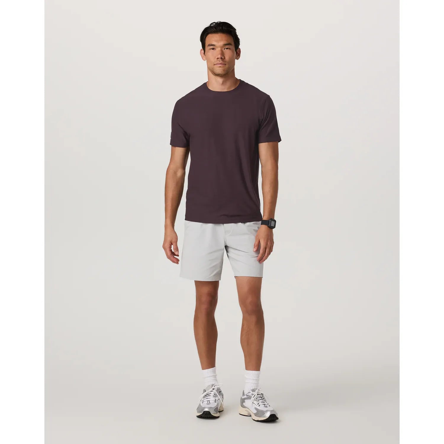 Vuori Men's Strato Tech Tee in Raisin Heather