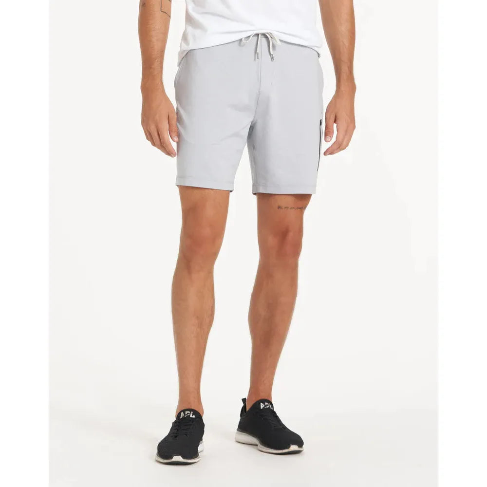 【Sundayoffclub】Play Sunday Short Sleeve - Trout Grey Vuori Men's Sunday Performance Short in Platinum Heather