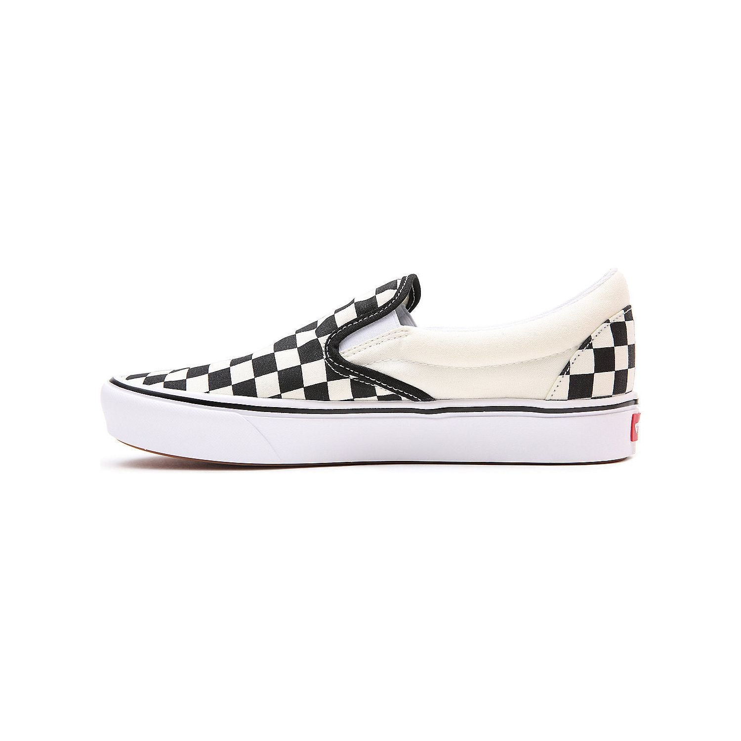 Vans Classic Slip-on Comfycush™ Checkerboard Shoe in Black Off White  Shoes