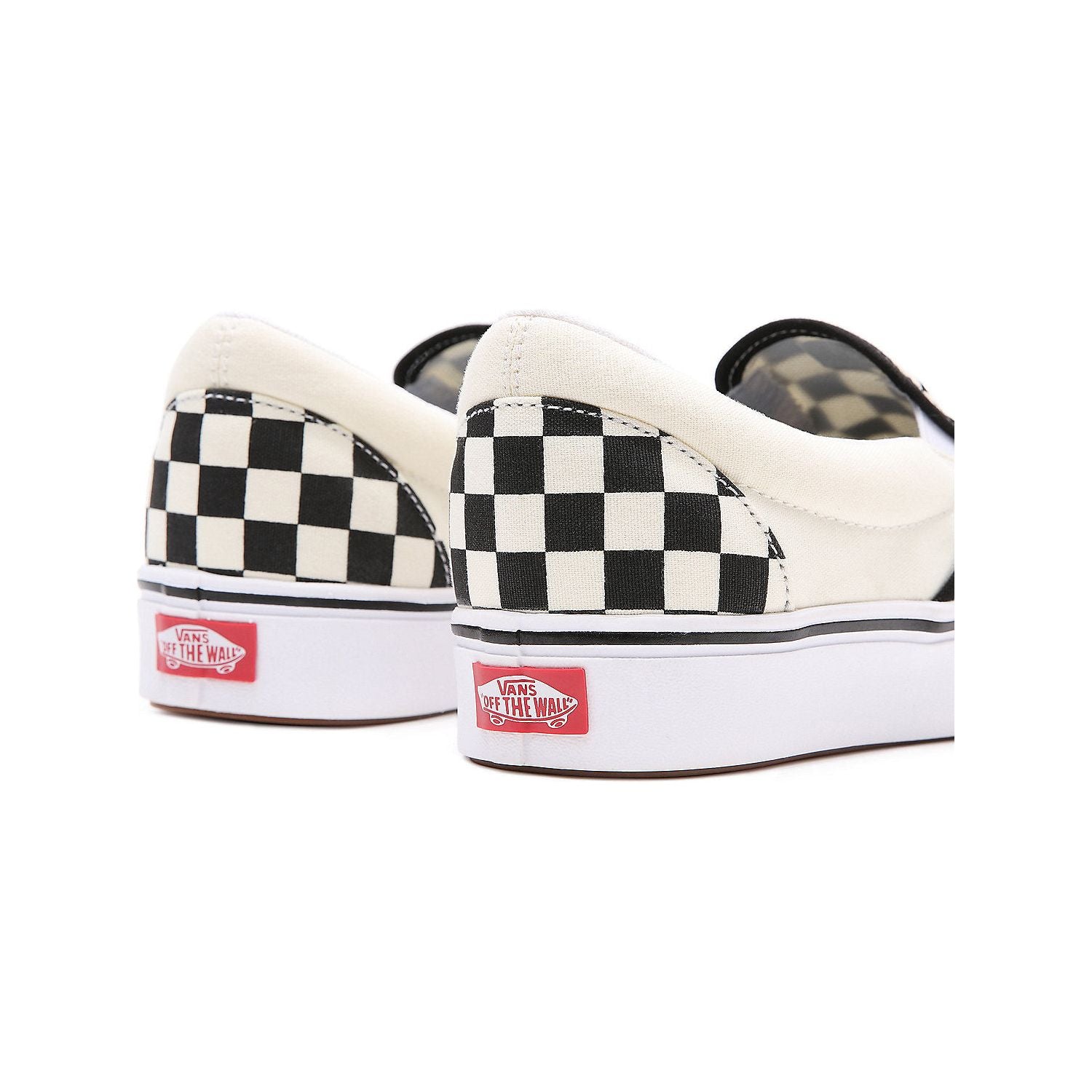 Vans Classic Slip-on Comfycush™ Checkerboard Shoe in Black Off White  Shoes