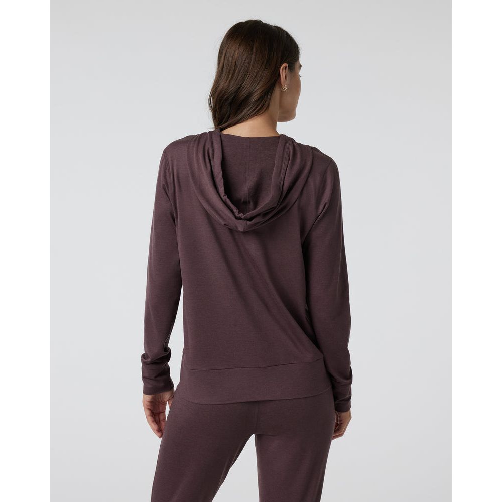 Vuori Women's Halo Performance Hoodie 2.0 in Elderberry Heather  Women's Apparel