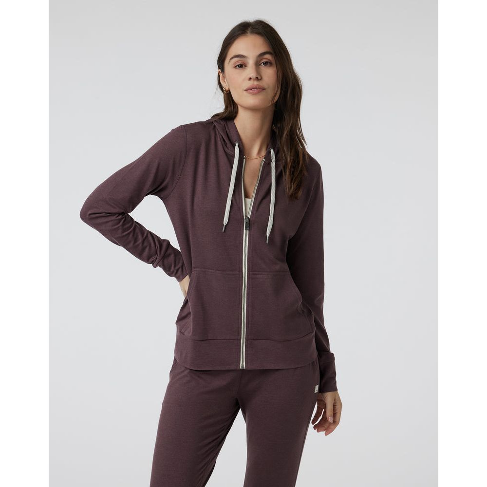 Vuori Women's Halo Performance Hoodie 2.0 in Elderberry Heather  Women's Apparel