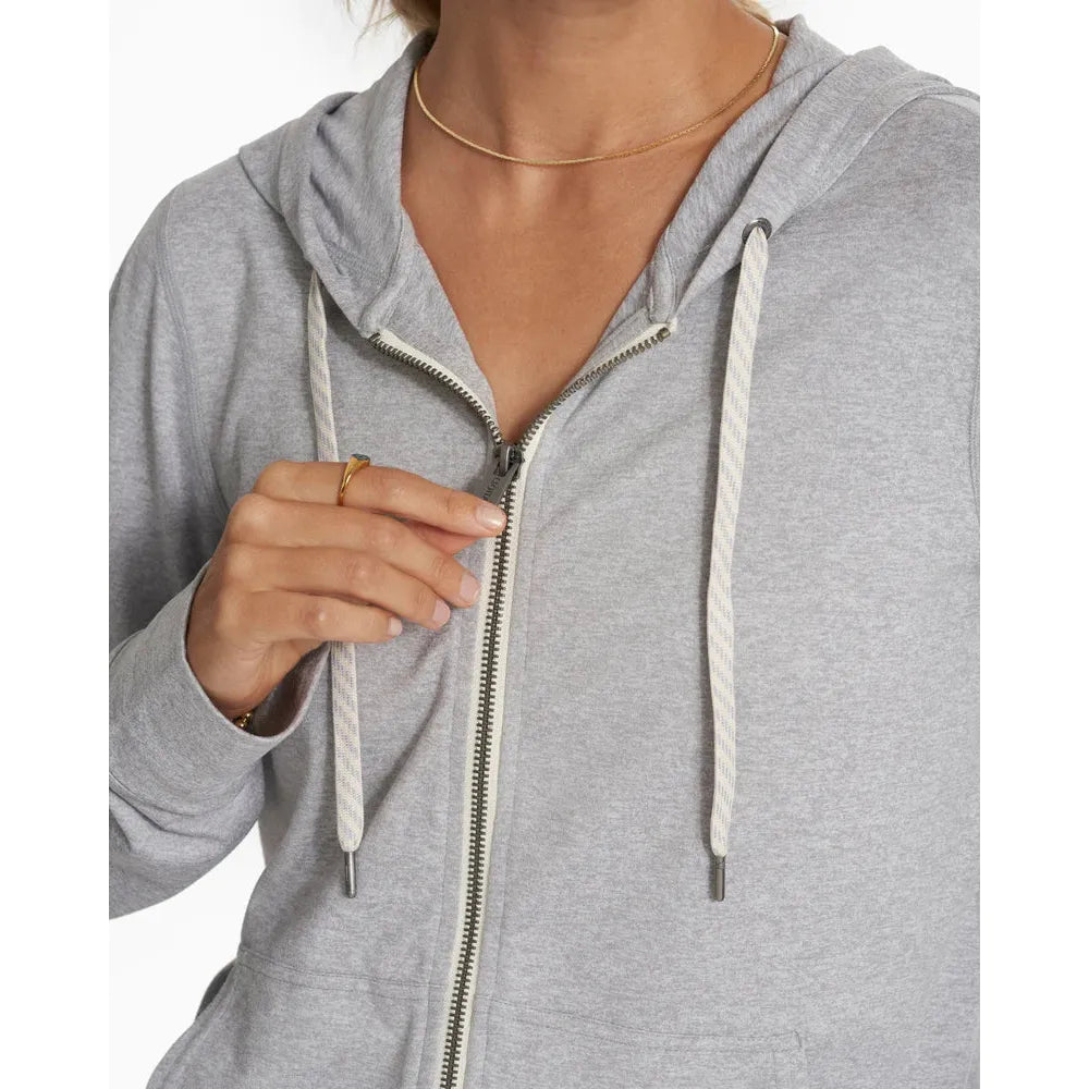 Vuori Women's Halo Performance Hoodie 2.0 In Pale Grey Heather  Clothing