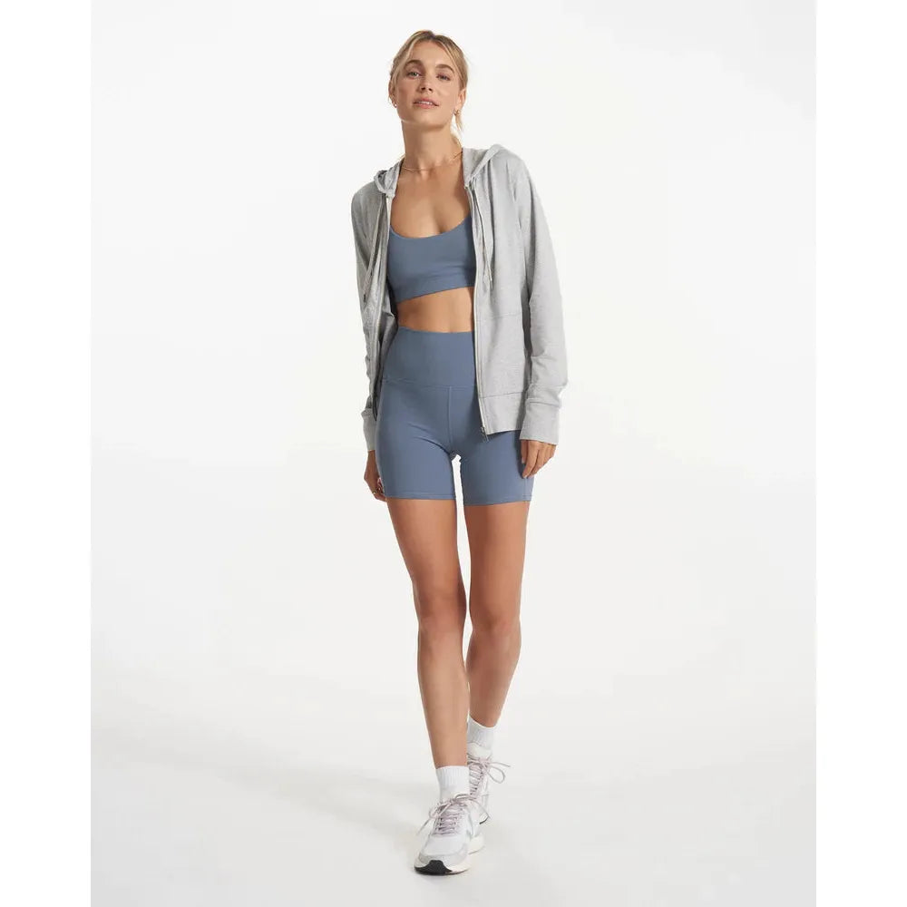 Vuori Women's Halo Performance Hoodie 2.0 In Pale Grey Heather  Clothing