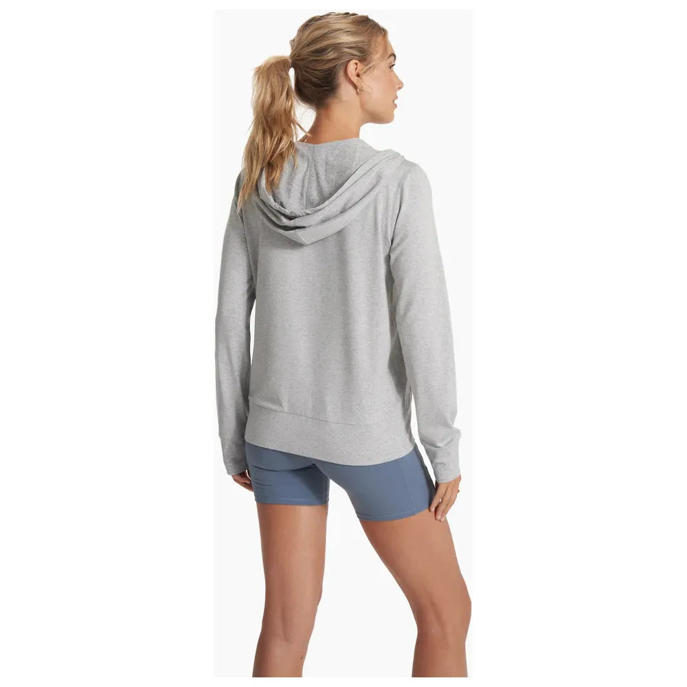 Vuori Women's Halo Performance Hoodie 2.0 In Pale Grey Heather  Clothing