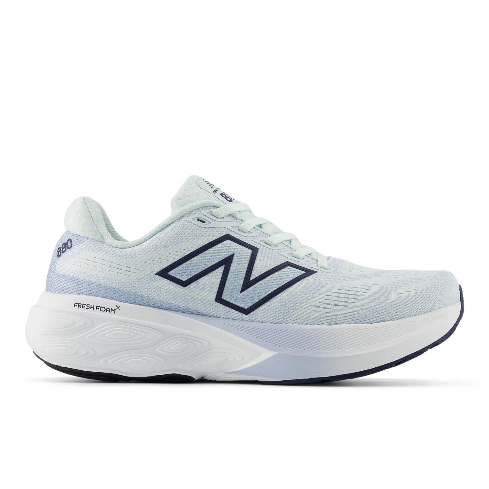 New Balance Women's Fresh Foam X 880v15 in Glint Blue with NB Navy