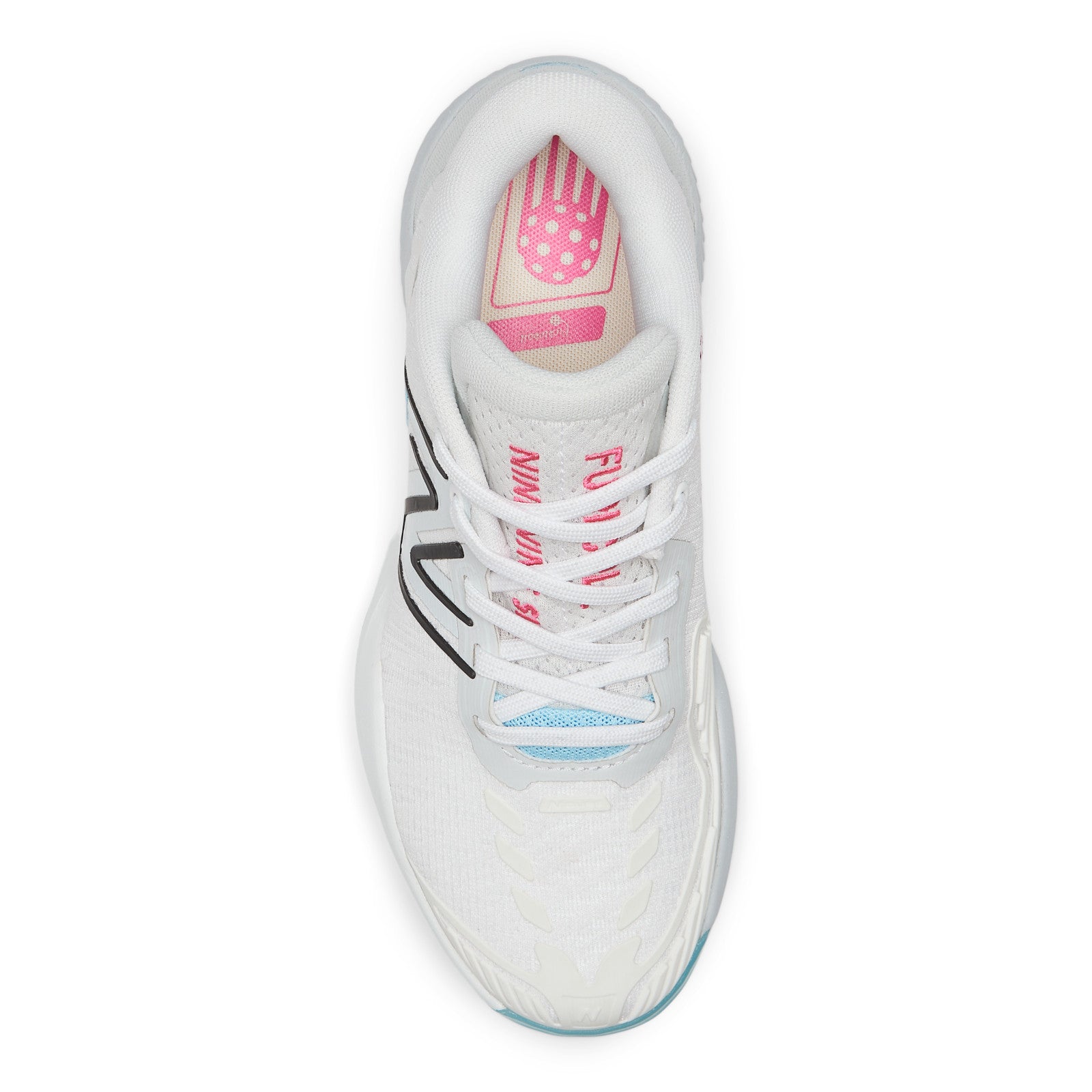 New Balance Women's FuelCell 996v5 Pickleball in White with Grey and Team Red  Women's Footwear