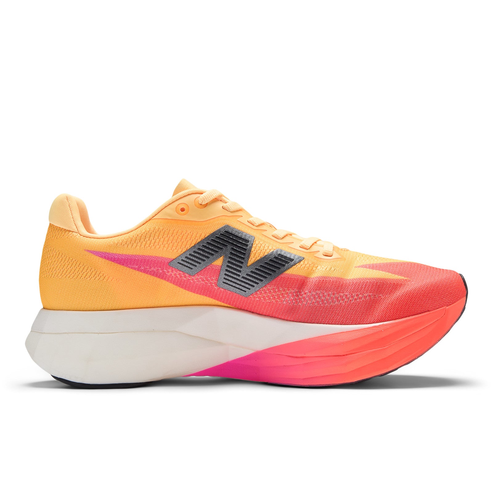 New Balance Women's FuelCell SuperComp Elite v5 in Tangerine Heat/White Peach/Pink Heat