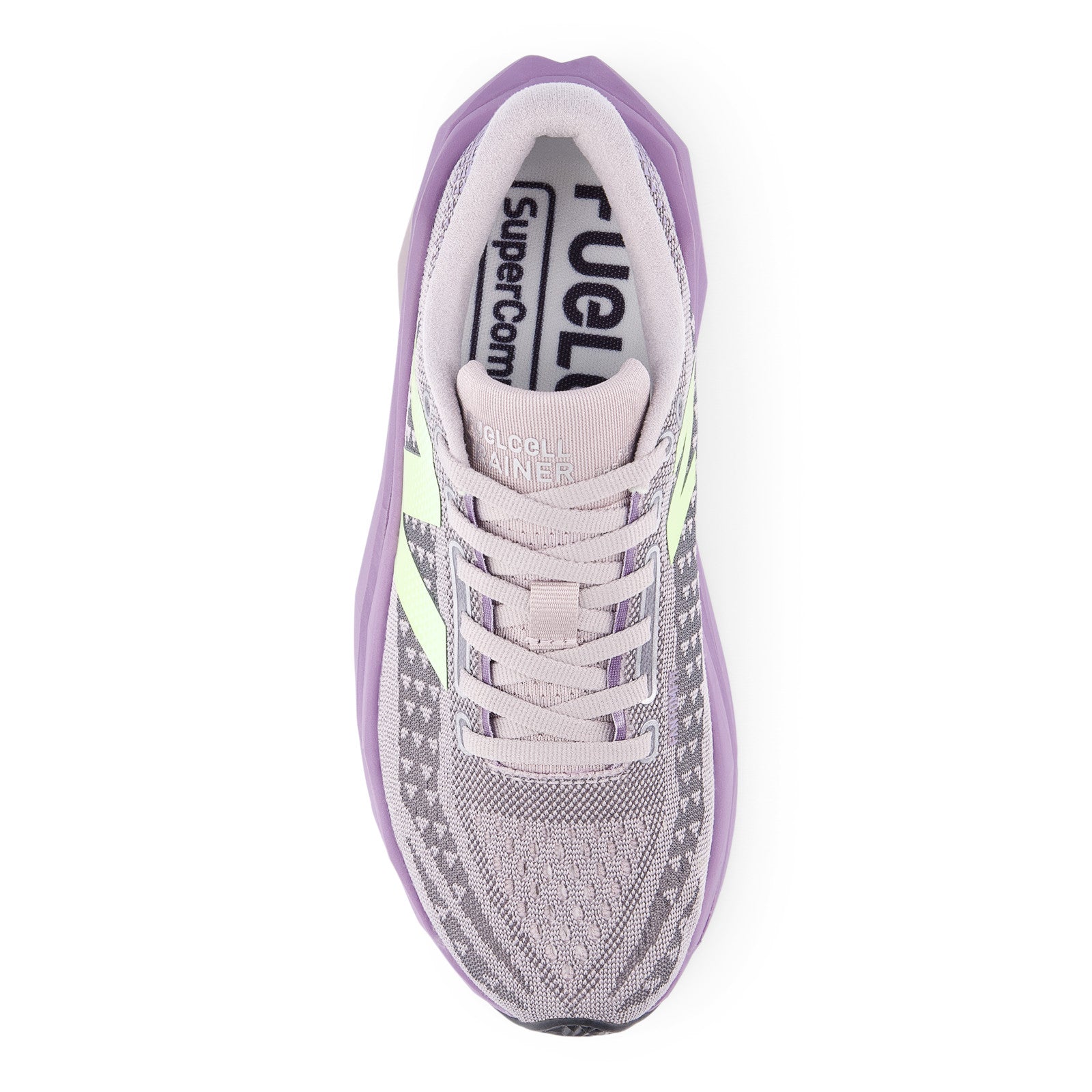 New Balance Women's FuelCell SuperComp Trainer v3 in Truffle Salt with Candied Violet
