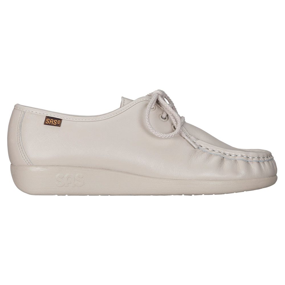 SAS Women's Siesta Lace Up Loafer in Bone
