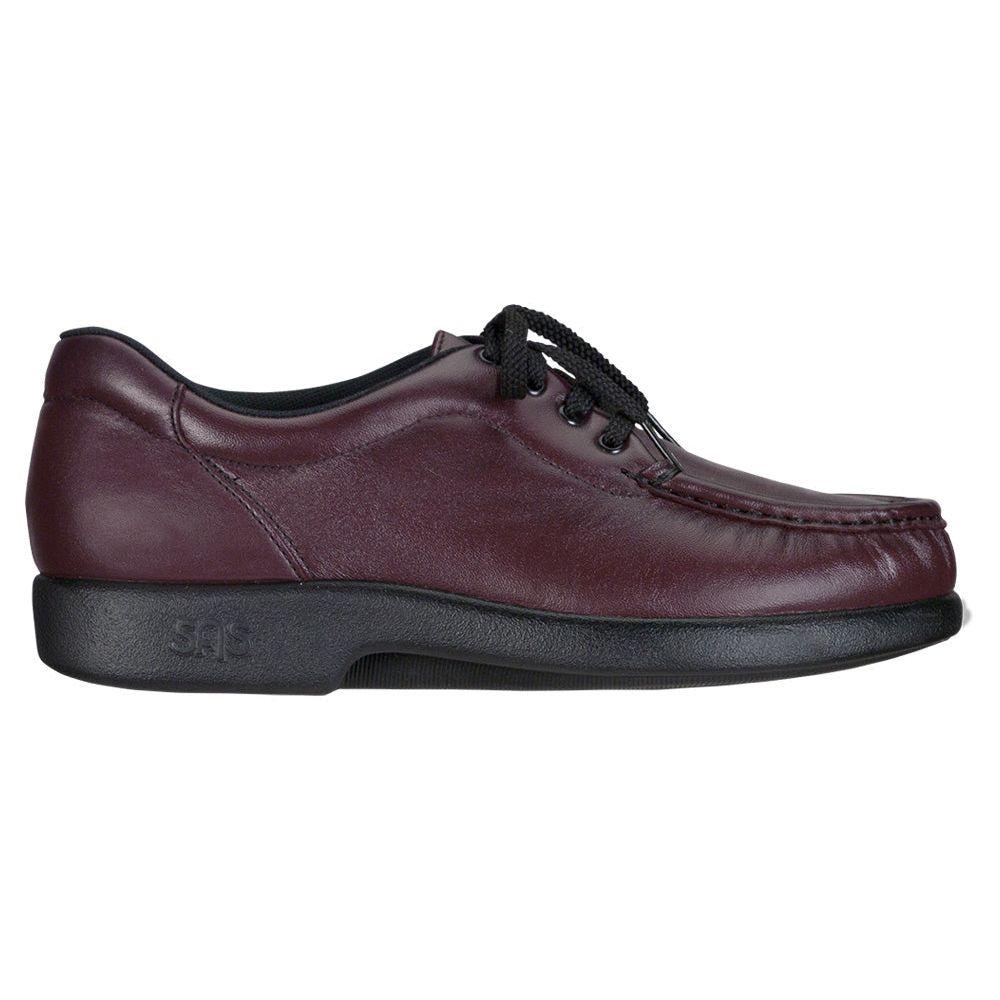 SAS Women's Take Time Lace Up Loafer in Antique Wine