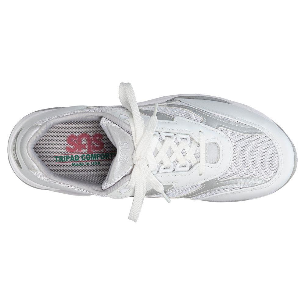 SAS Women's Tour Mesh Lace Up Sneaker in Silver