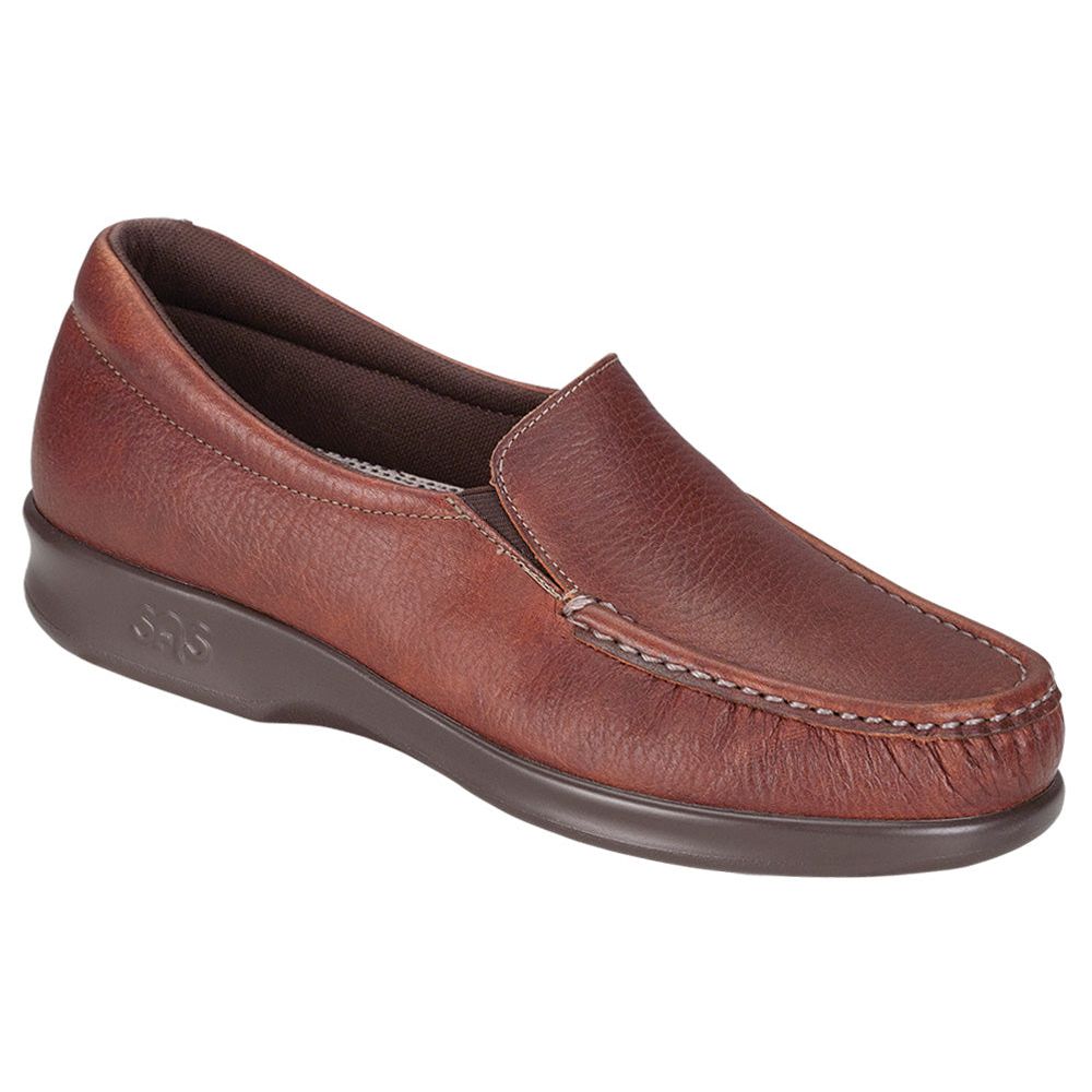 SAS Women's Twin Slip On Loafer in Mulch
