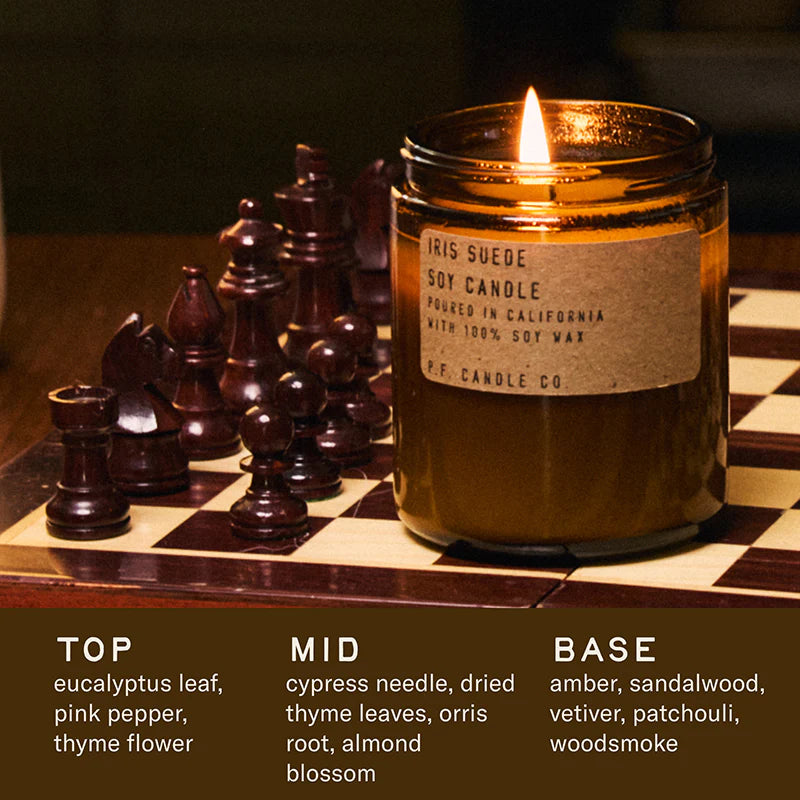 P. F. Candle Co. Iris Suede – Standard Candle