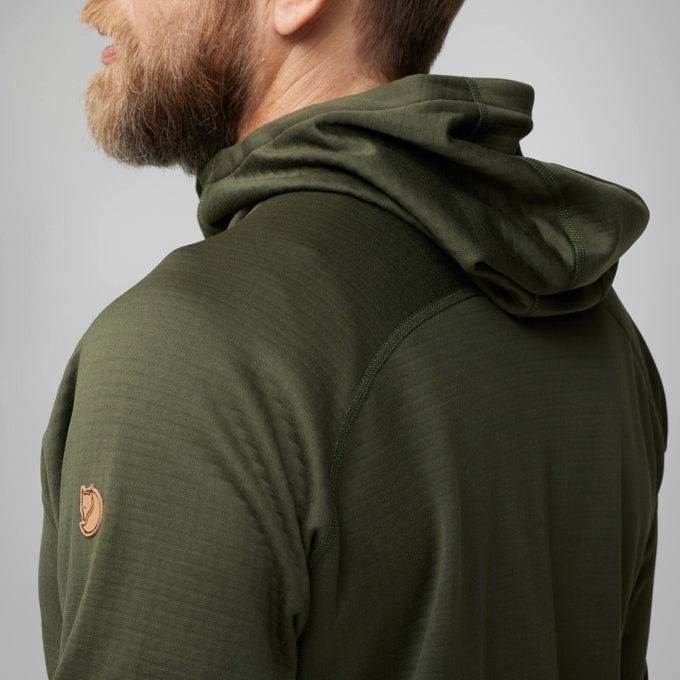 Fjallraven Men's Abisko Grid Fleece Hoodie  Men's Apparel