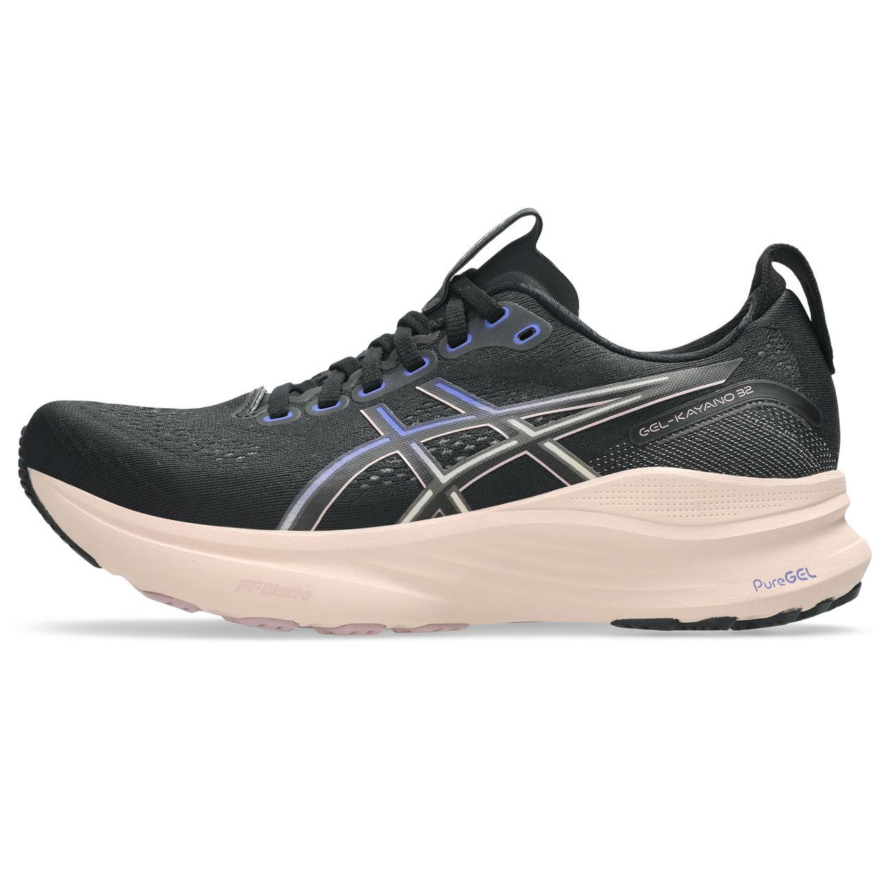 Asics Women's Gel-Kayano 32 Running Shoes in Black/Pearl Pink