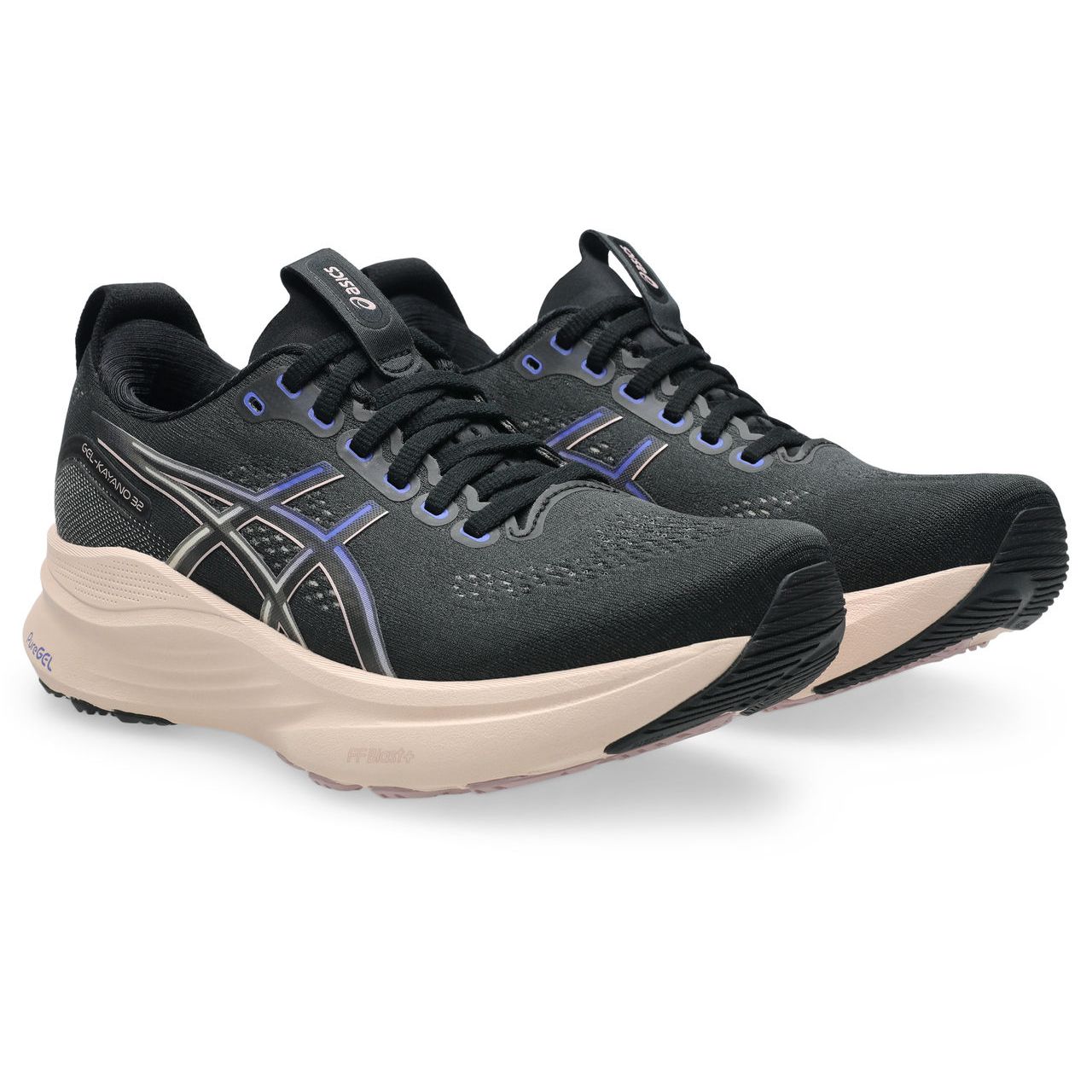 Asics Women's Gel-Kayano 32 Running Shoes in Black/Pearl Pink