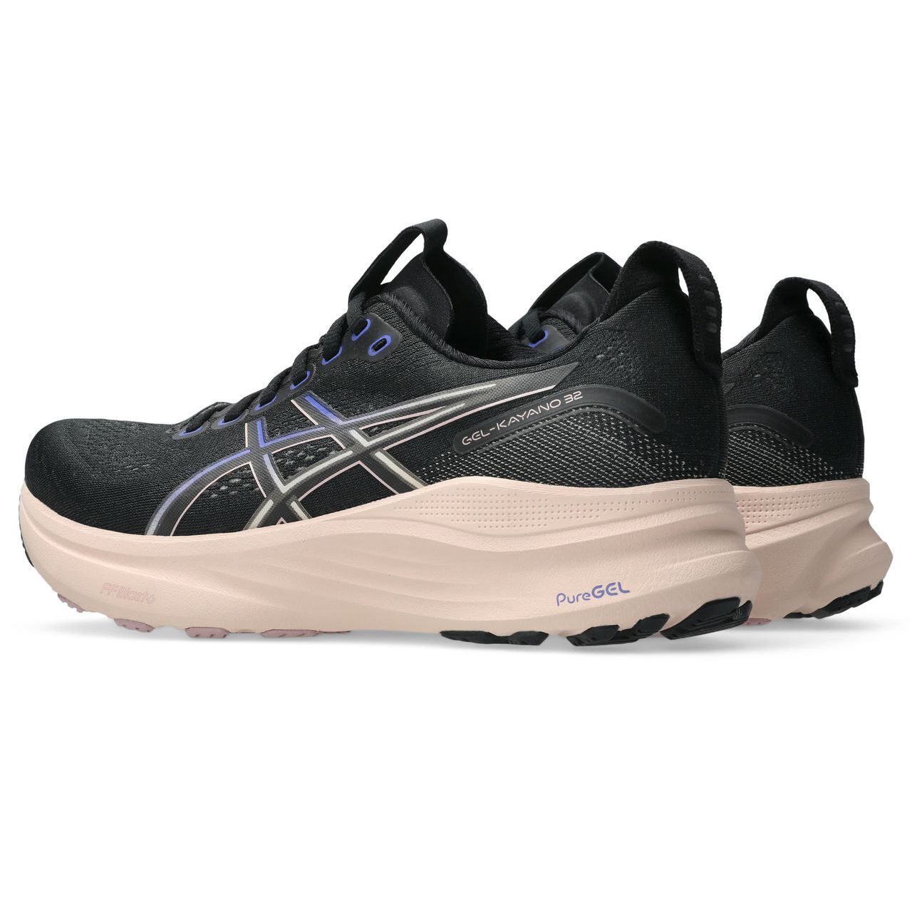 Asics Women's Gel-Kayano 32 Running Shoes in Black/Pearl Pink