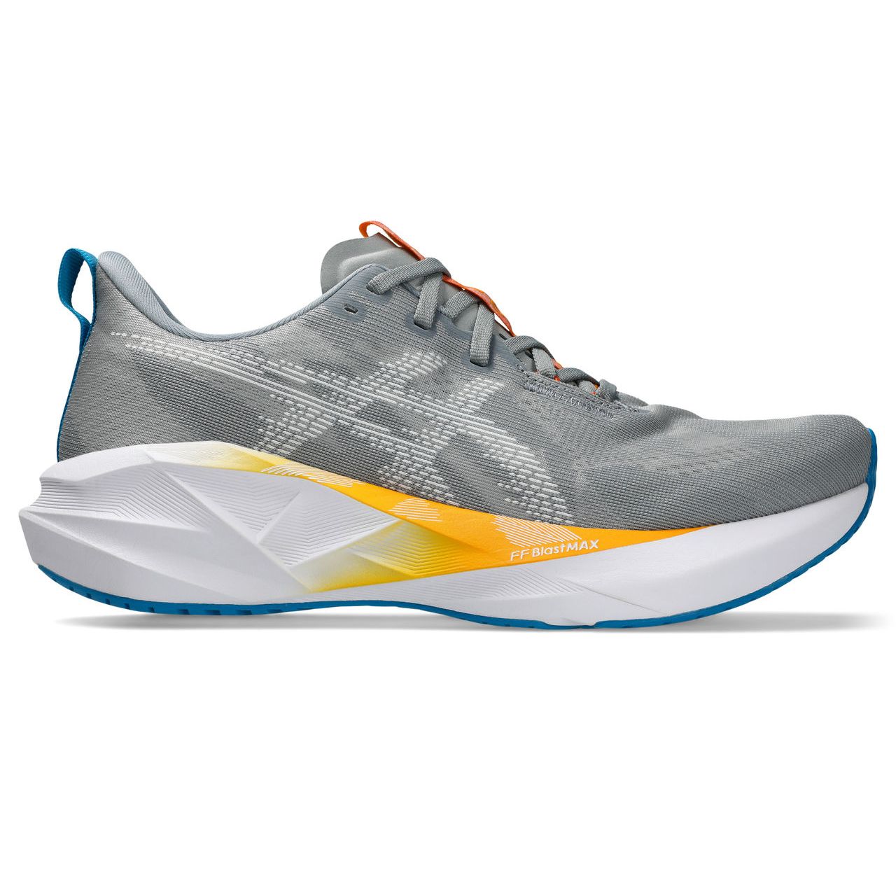 Asics Men's Novablast 5 Running Shoes in Gravel/White