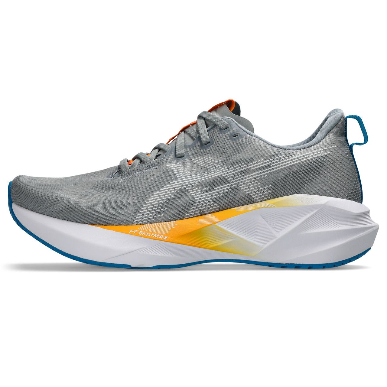 Asics Men's Novablast 5 Running Shoes in Gravel/White