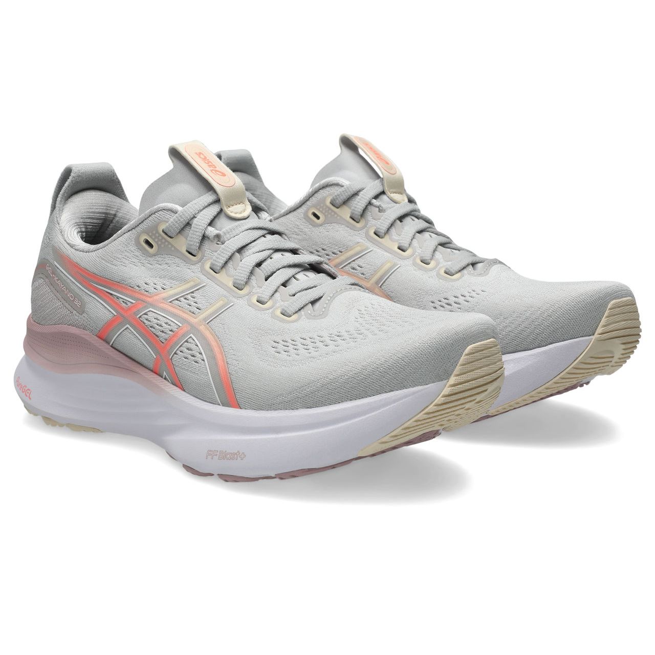 Asics Women's Gel-Kayano 32 Running Shoes in Cloud Grey/Seashell