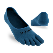 Injinji Men's Sport Lightweight Hidden sock in Steel