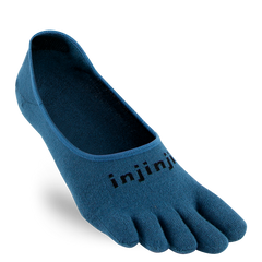 Injinji Men's Sport Lightweight Hidden Sock in Steel