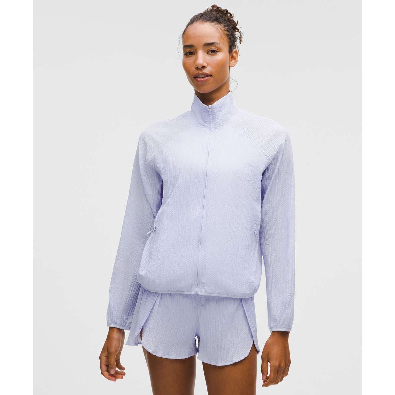 Lululemon Adapted State Textured Jacket in Serene Blue