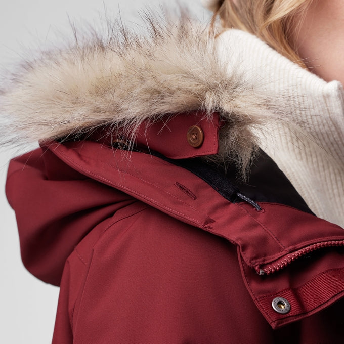 Fjallraven Women's Nuuk Lite Parka in Bordeaux Red  Women's Apparel