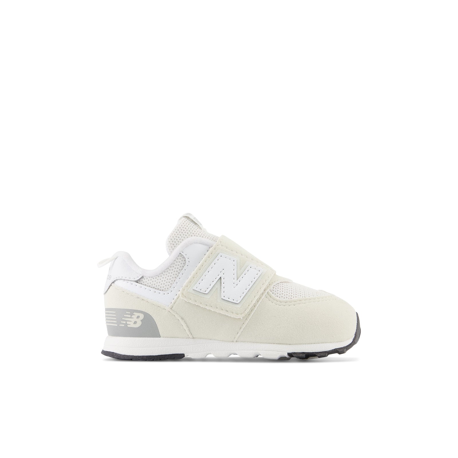 New Balance Kids' 574 NEW-B Hook & Loop in Nimbus Cloud with NB 103 White