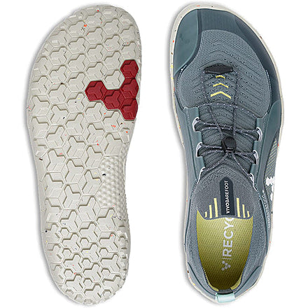 Vivobarefoot Men's Primus Trail Knit FG in Blue  Men's Footwear
