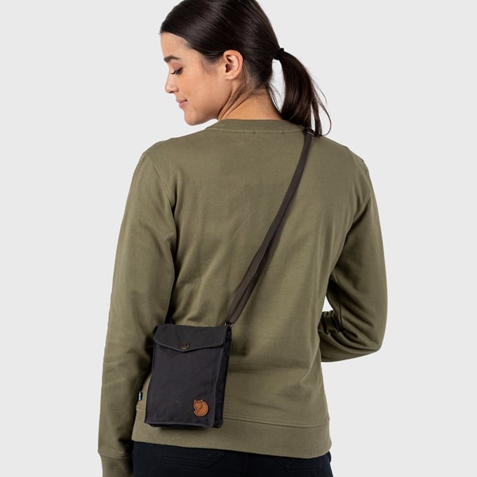 Fjallraven Kanken Pocket Shoulder Bag in Dark Grey
