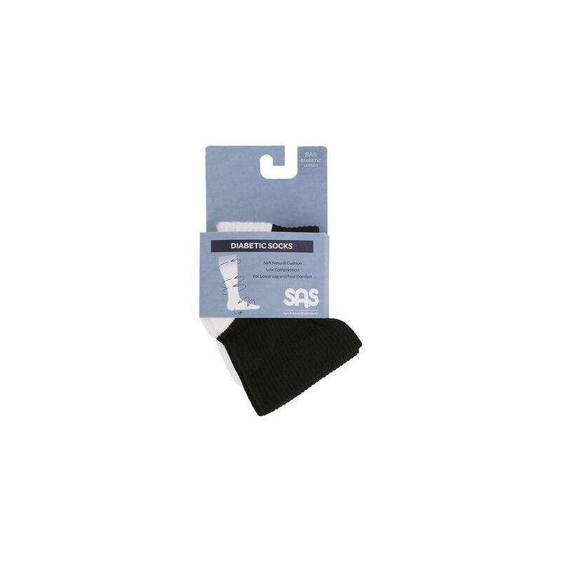 SAS Diabetic QTR Crew Socks