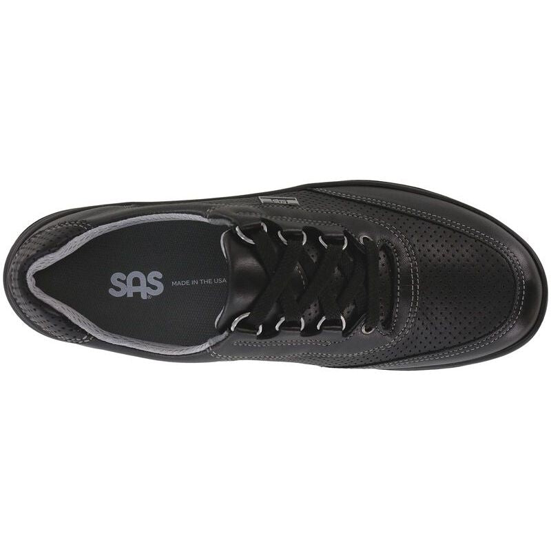 SAS Women's Sporty Lux Lace Up Sneaker in Black Perf
