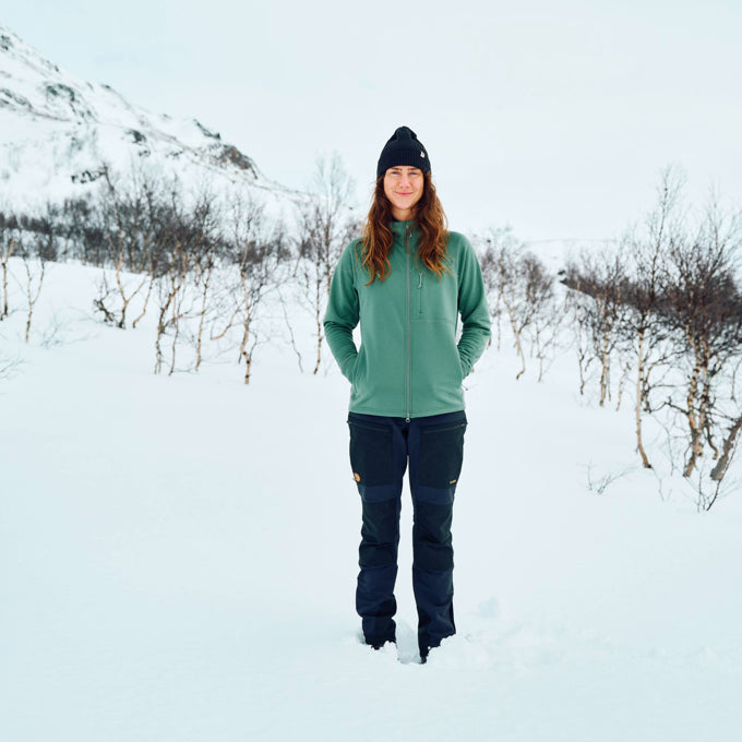 Fjallraven Women's Abisko Grid Fleece Hoodie  Women's Apparel