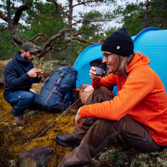 Fjallraven Men's Abisko Grid Fleece Hoodie  Men's Apparel
