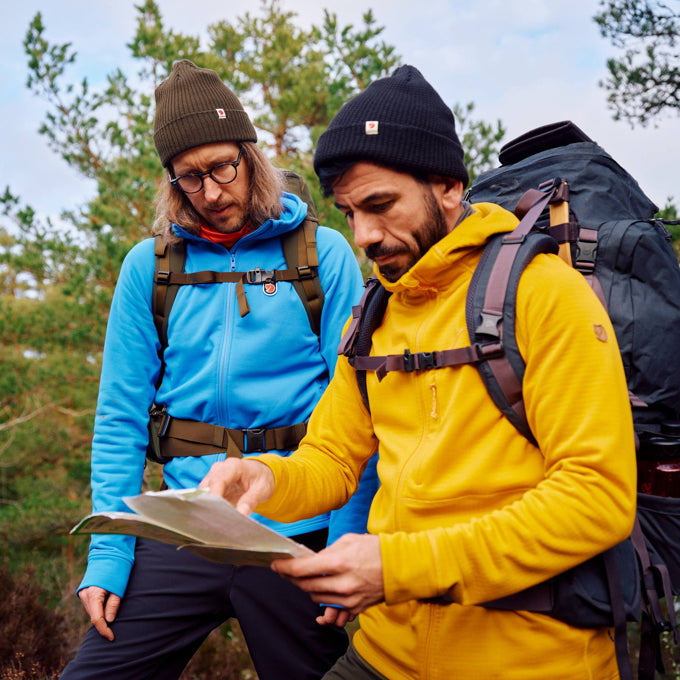 Fjallraven Men's Abisko Grid Fleece Hoodie  Men's Apparel