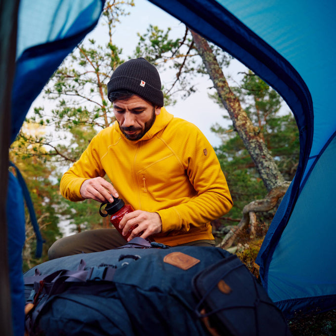 Fjallraven Men's Abisko Grid Fleece Hoodie  Men's Apparel