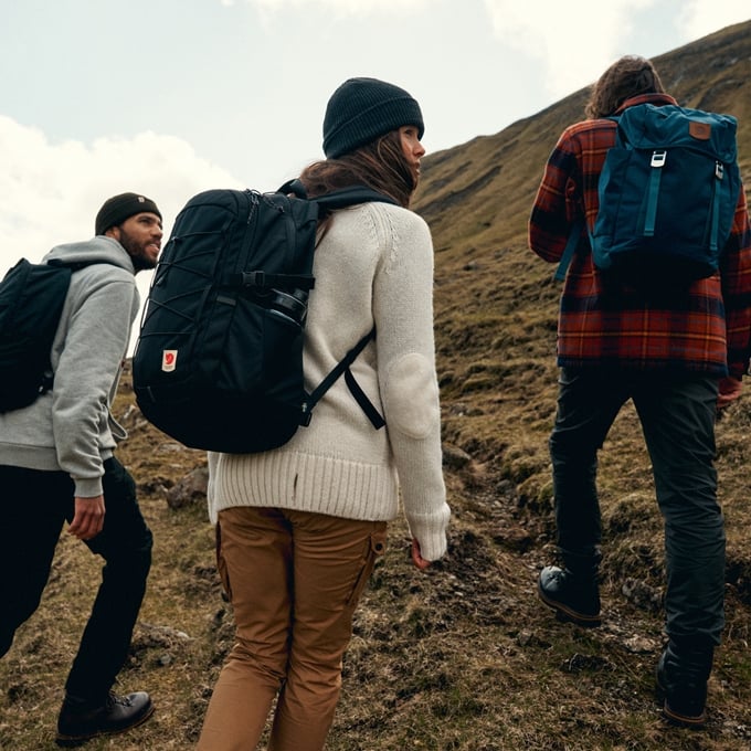 Fjallraven Skule 28L Backpack in Navy Footprint USA