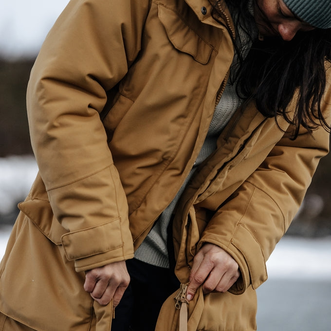 Fjallraven Women's Nuuk Parka in Buckwheat Brown  Women's Apparel