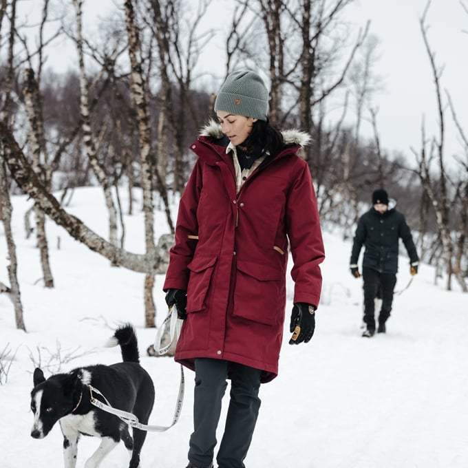 Fjallraven Women's Nuuk Lite Parka in Bordeaux Red  Women's Apparel