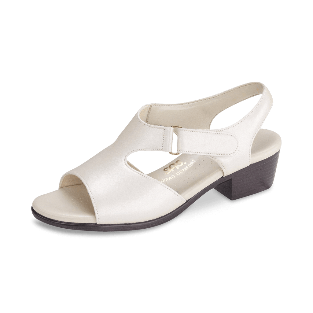 SAS Women's Suntimer Heeled Sandal in Pearl Bone  Women's Footwear