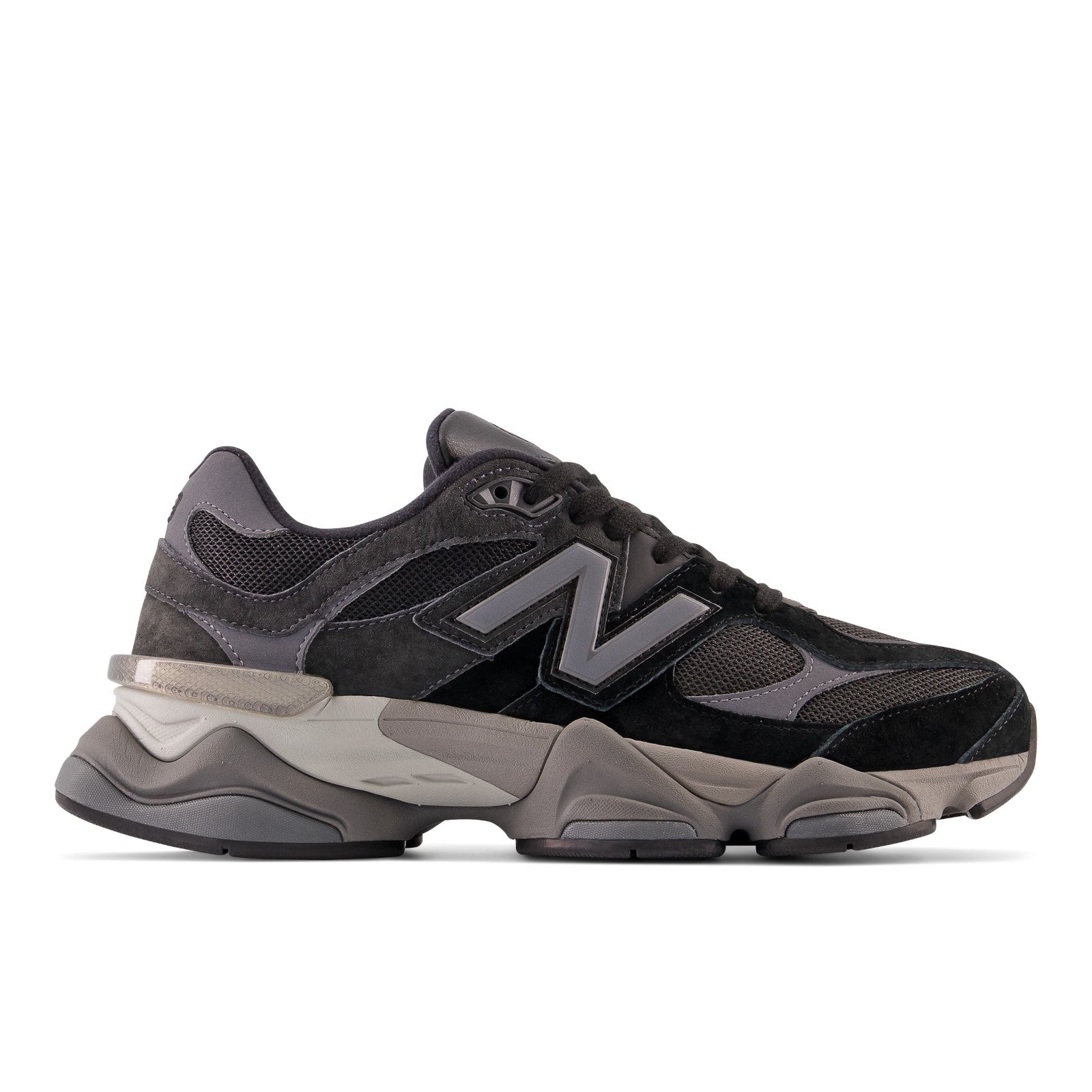 New Balance Unisex 9060 | Black with Castlerock and Rain Cloud