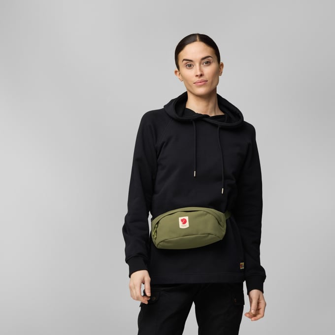 Fjallraven Ulvo Hip Pack Medium in Black  Accessories