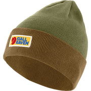 Fjallraven Vardag Classic Beanie in Buckwheat Brown-Laurel Green  Accessories