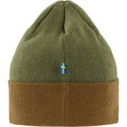 Fjallraven Vardag Classic Beanie in Buckwheat Brown-Laurel Green  Accessories