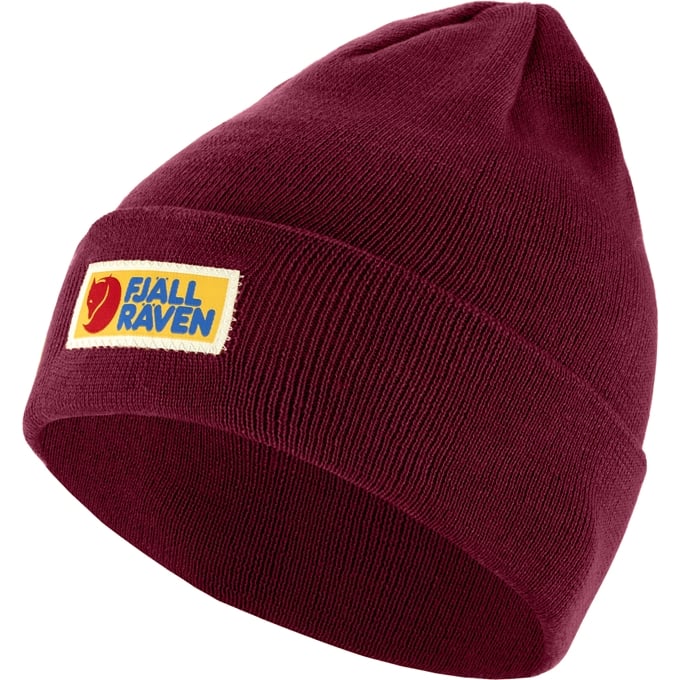 Fjallraven Vardag Classic Beanie in Bordeaux Red  Accessories