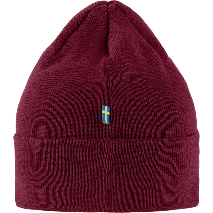 Fjallraven Vardag Classic Beanie in Bordeaux Red  Accessories