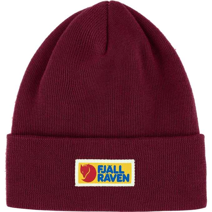 Fjallraven Vardag Classic Beanie in Bordeaux Red  Accessories