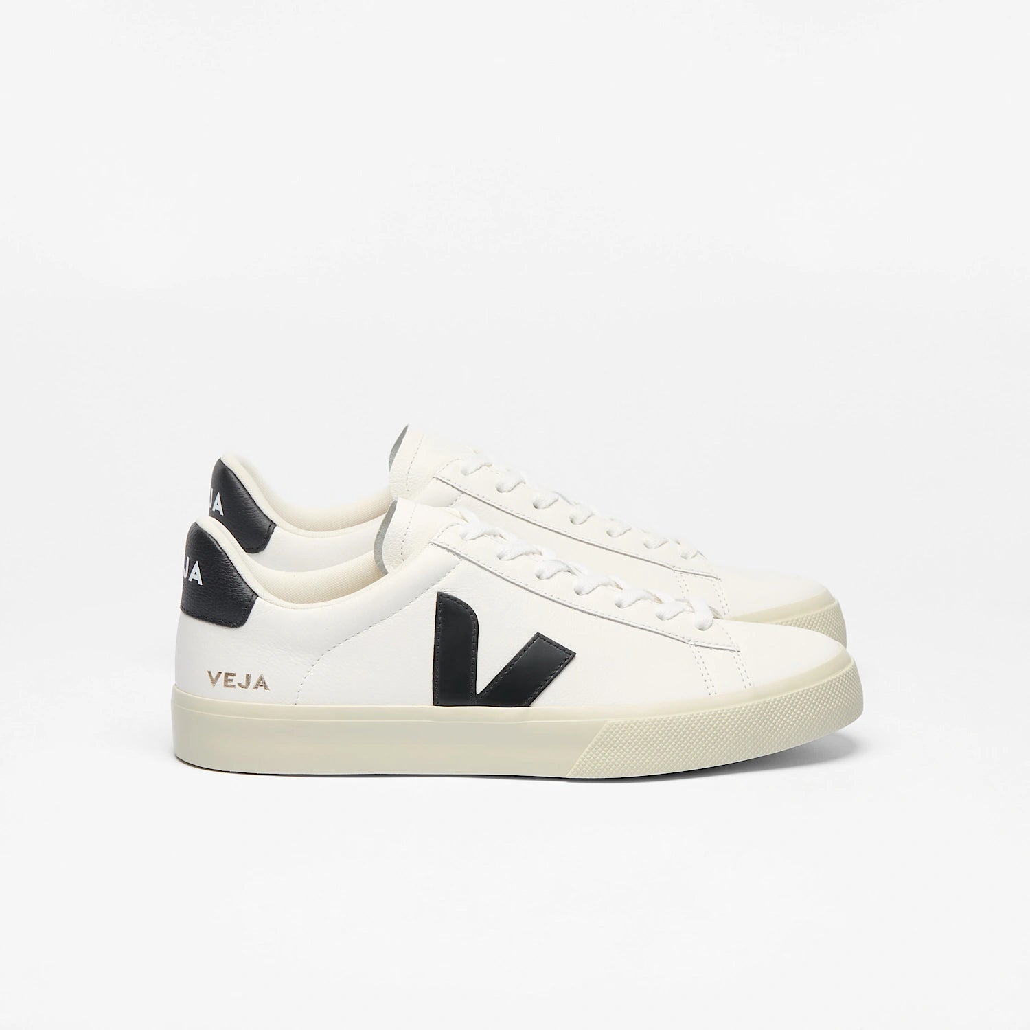 Veja Women's Campo Leather in White Black